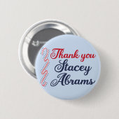 Bedankt Stacey Abrams Ronde Button 5,7 Cm (Voorkant /achterkant)