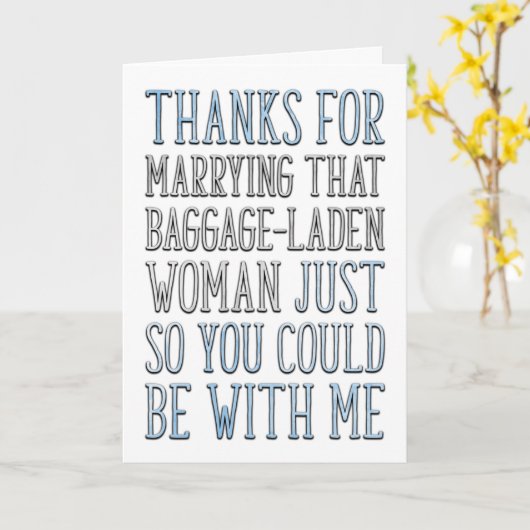 Bedankt Stepdad, Stepfather Birthday, Vaderdag Kaart (Gele Bloem)