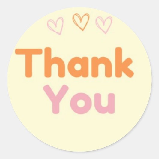 Bedankt Sticker (Voorkant)