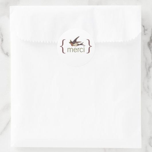 Bedankt Sticker (Tas)