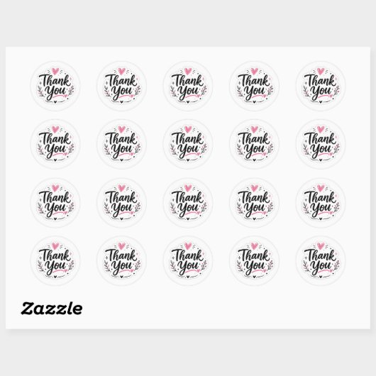 Bedankt Sticker (Vel)