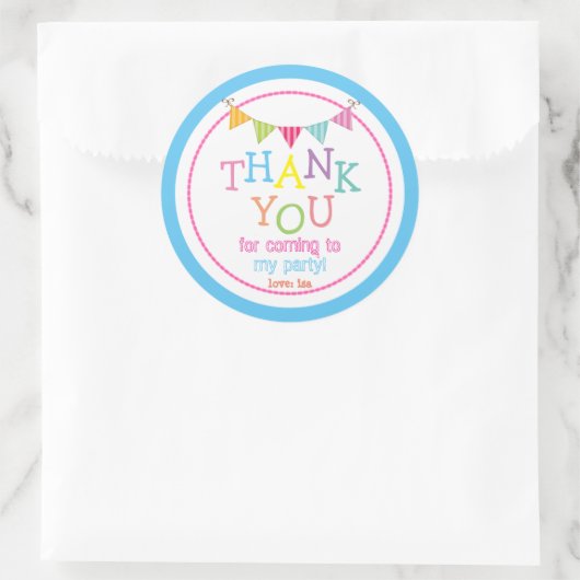 Bedankt Sticker (Tas)