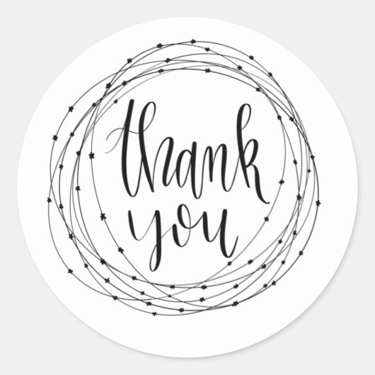 Bedankt Sticker (Voorkant)