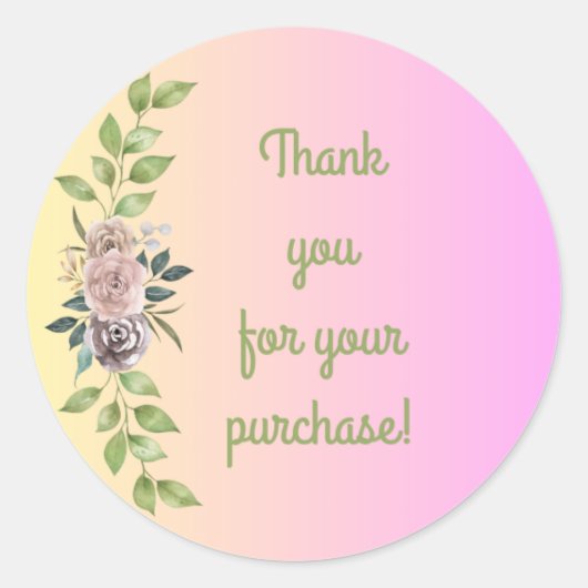 Bedankt Sticker (Voorkant)