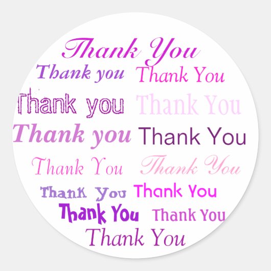 Bedankt Sticker (Voorkant)