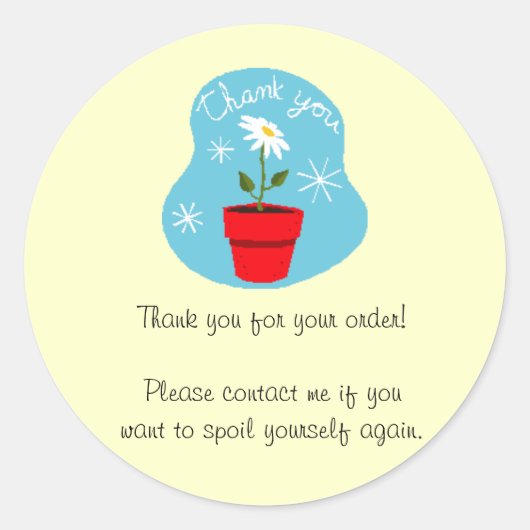 Bedankt Sticker (Voorkant)