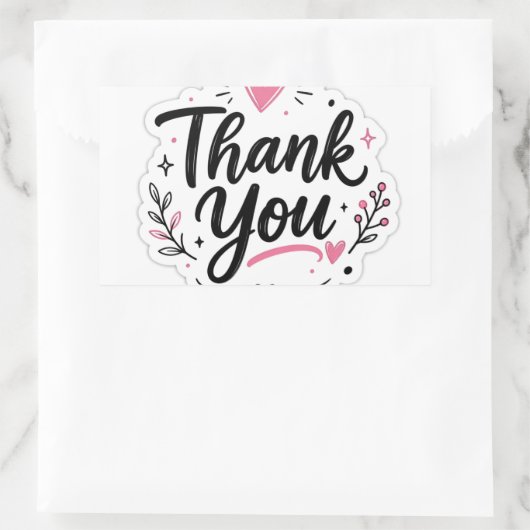 Bedankt Sticker (Tas)