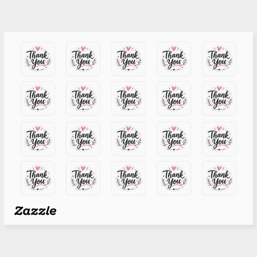 Bedankt Sticker (Vel)