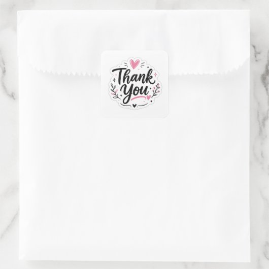 Bedankt Sticker (Tas)