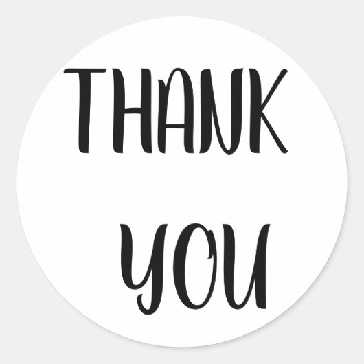 Bedankt Sticker (Voorkant)