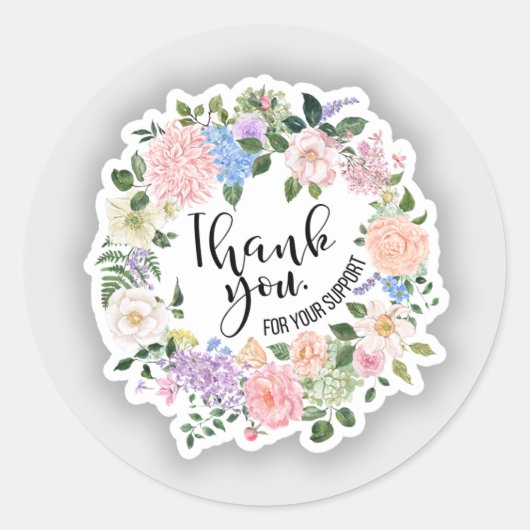 Bedankt Sticker (Voorkant)