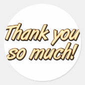 Bedankt Sticker (Voorkant)