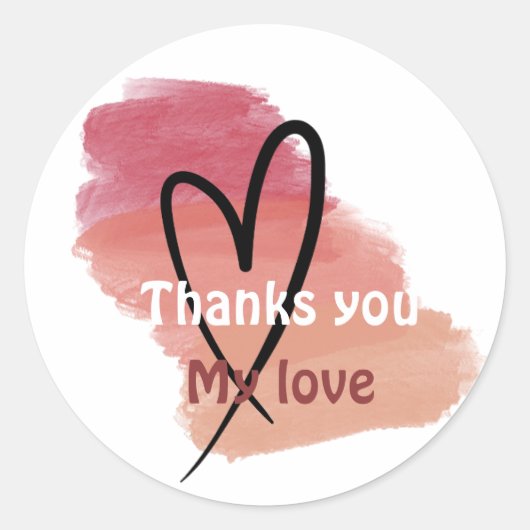 Bedankt sticker (Voorkant)