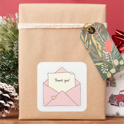 Bedankt Sticker (Feestdagen)