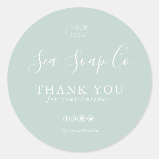 Bedankt Sticker | Bedrijfstak (Voorkant)