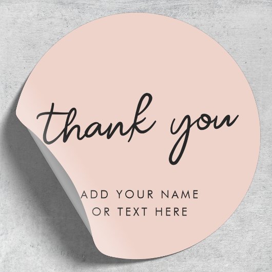 Bedankt Sticker | Dusky Rose Roze