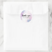 Bedankt Sticker – Elegant ontwerp voor verpakking  (Tas)