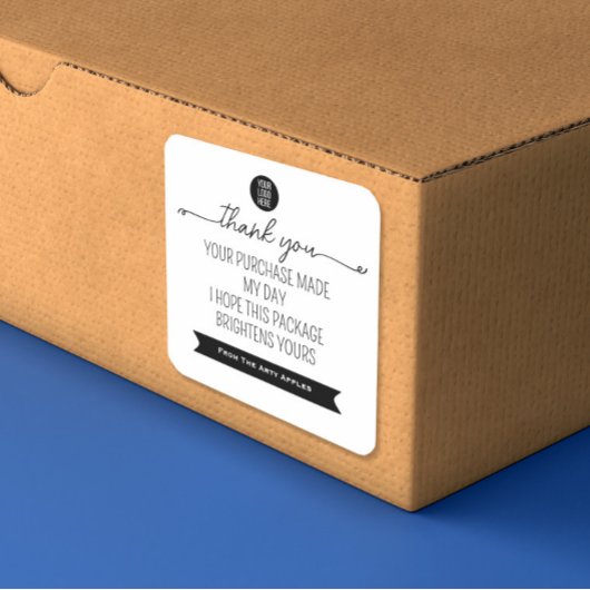 Bedankt Sticker – Kleine Zakelijke Branding