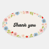 Bedankt Sticker – Minimaal Elegante Typografie Des (Voorkant)