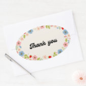 Bedankt Sticker – Minimaal Elegante Typografie Des (Envelop)