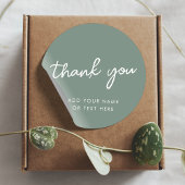 Bedankt Sticker | Modern Sage Green