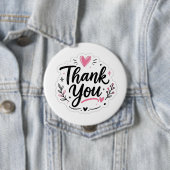 Bedankt Sticker Ronde Button 4,0 Cm (In situ)