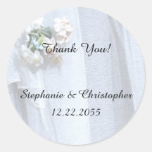 Bedankt Sticker, Wedding,  kant
