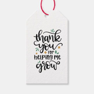 Bedankt Stickers | Labels om Me te Laten Groeien Cadeaulabel