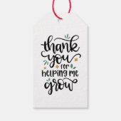 Bedankt Stickers | Labels om Me te Laten Groeien Cadeaulabel (Achterkant)