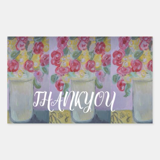 BEDANKT STICKERS VAN ARTIEST PAULA REILLY. (Voorkant)