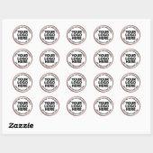 Bedankt Stickers Zwart Wit Roze (Vel)