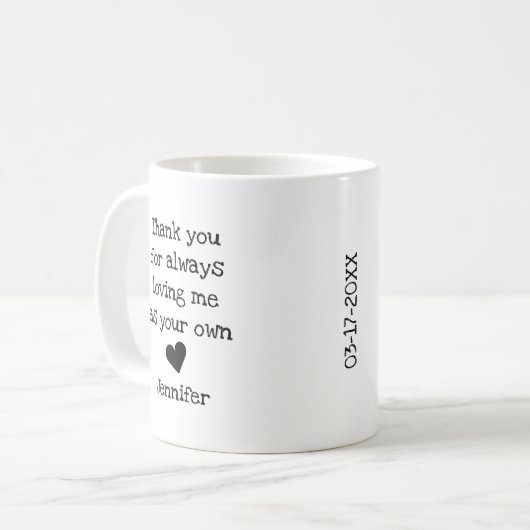 Bedankt stiefmoeder cadeau Mok (Voorkant links)