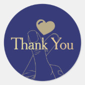 Bedankt Stiker Ronde Sticker (Voorkant)