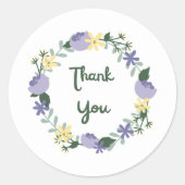 Bedankt Stikers Ronde Sticker (Voorkant)
