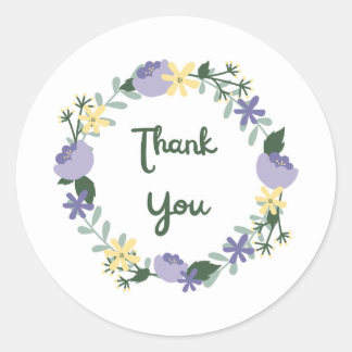 Bedankt Stikers Ronde Sticker