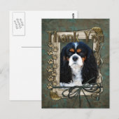 Bedankt - Stone Paws - Cavalier Briefkaart (Voorkant / Achterkant)