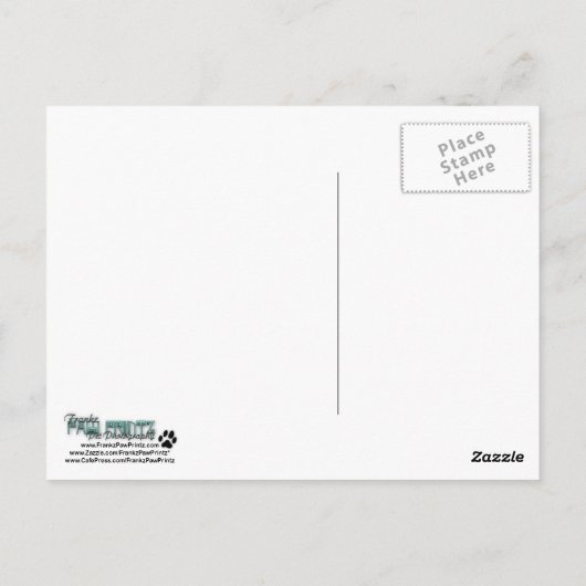 Bedankt - Stone Paws - Great Dane - Grey Briefkaart (Achterkant)