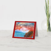 "Bedankt" strand thema tropische cruise Bedankkaart (Voorkant)