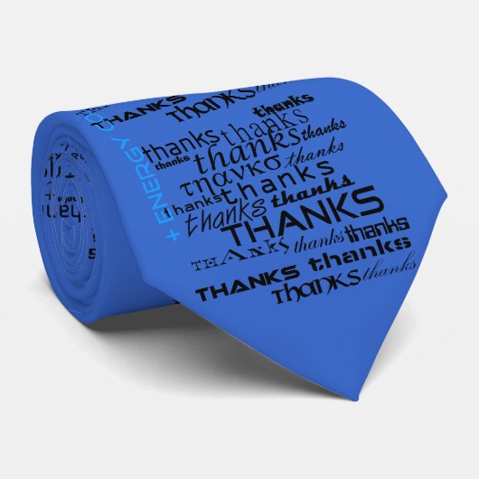 Bedankt Stropdas Licht Blauw (Opgerold)