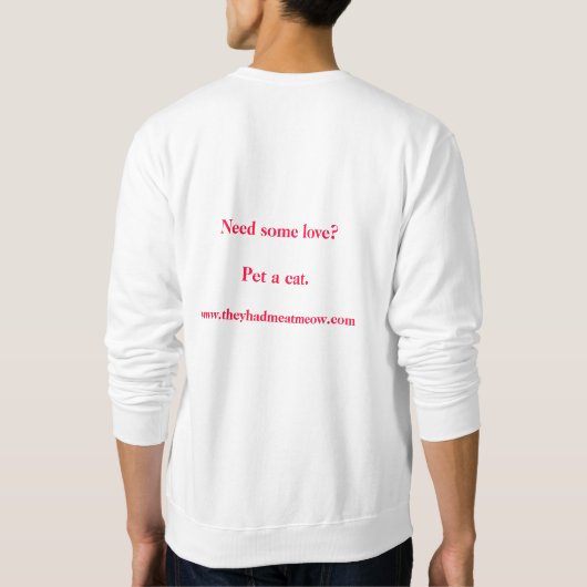 "Bedankt" sweatshirt (Achterkant)