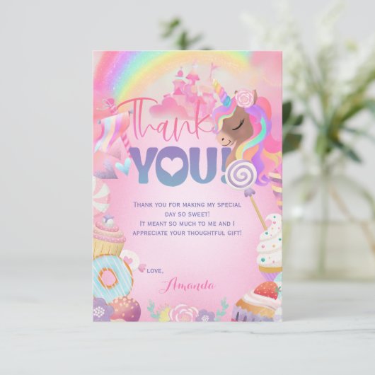 Bedankt Sweet Birthday (Staand voorkant)