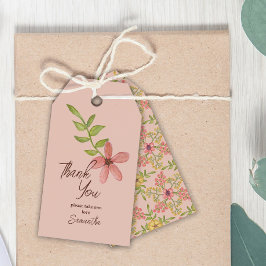 Bedankt Sweet Flower Simple Botanical Cadeaulabel