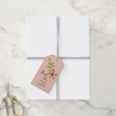 Bedankt Sweet Flower Simple  Botanical Cadeaulabel (Met Touw)