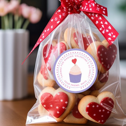 Bedankt Sweet Valentijns Favor Ronde Sticker