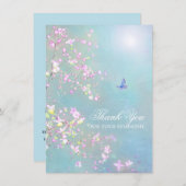 Bedankt sympathie begrafenis vlinder FOTO (Voorkant / Achterkant)