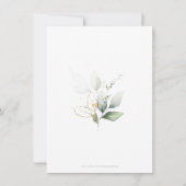 Bedankt sympathie begrafenisherdenkingsfoto (Achterkant)