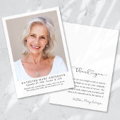 Bedankt Sympathy Funeral Photo Card