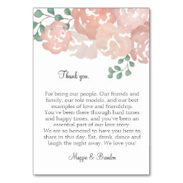 Bedankt tafelkaarten voor MH