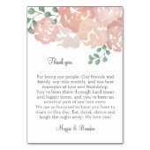 Bedankt tafelkaarten voor MH (Voorkant)