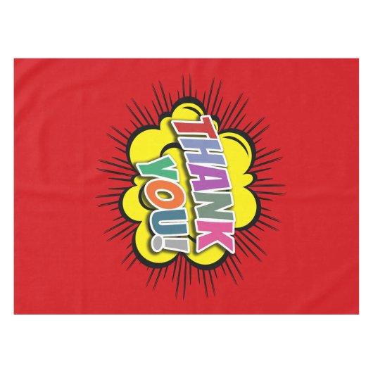 Bedankt Tafelkleed (Voorkant (Horizontaal))